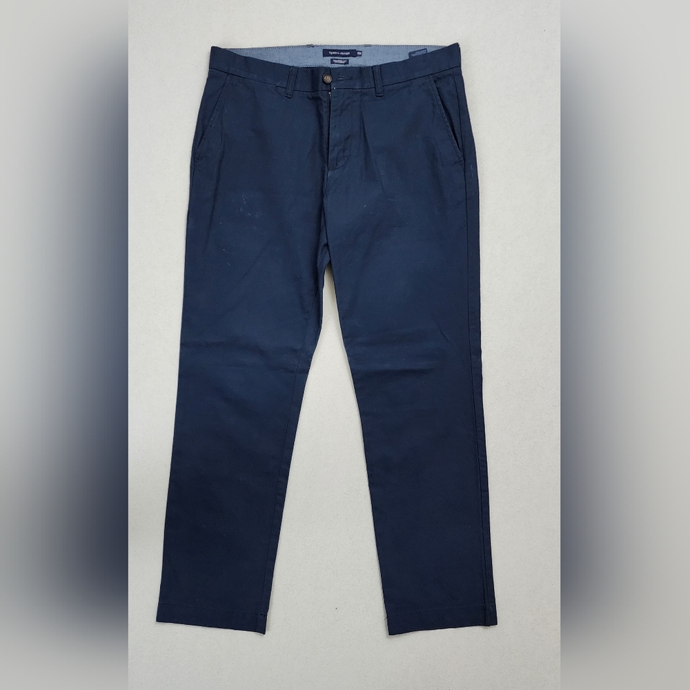 Tommy Hilfiger Tailored Fit 34x32 Men's Blue Chino Pants